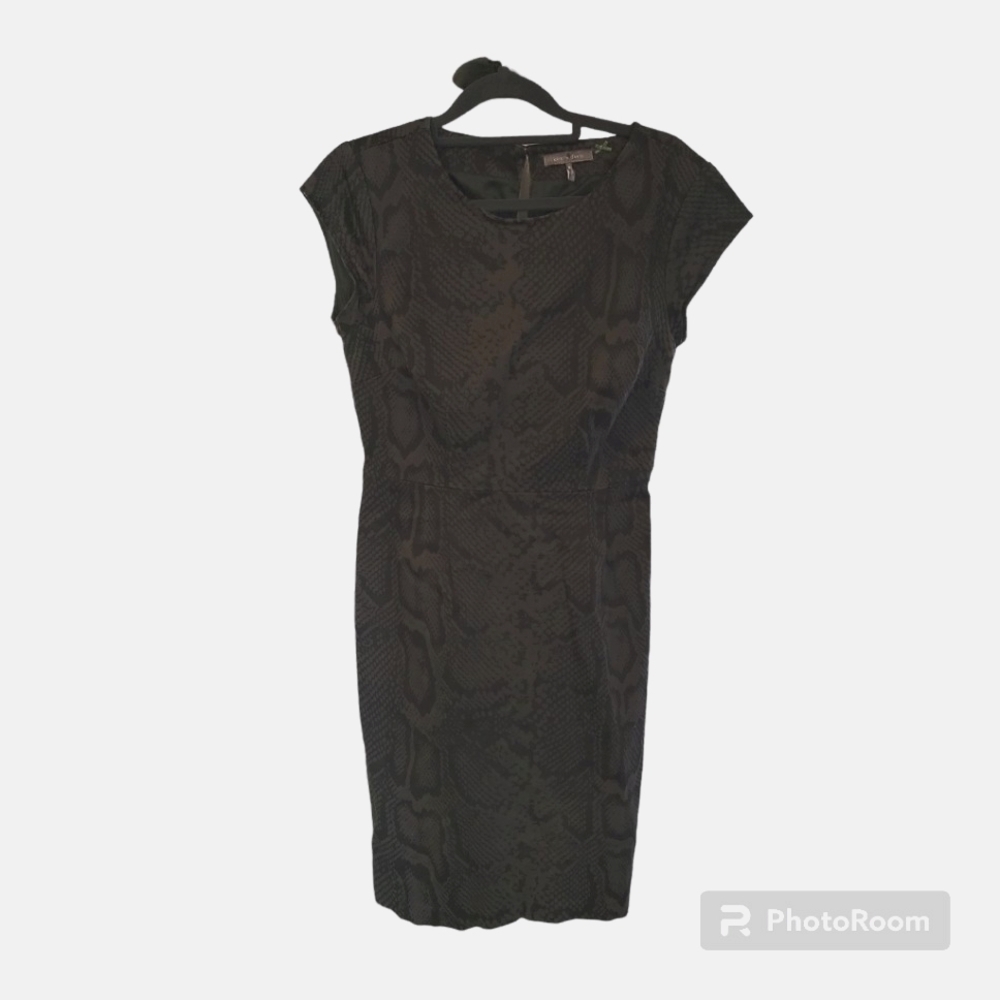 KRISTIN Davis snakeskin midi dress size 6
